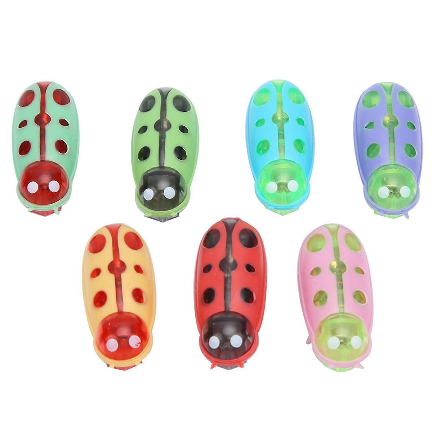 7Pcs Pet Mini Cute Ladybug Shape Electric Funny Toy Playing Interactive with Battery for Cat