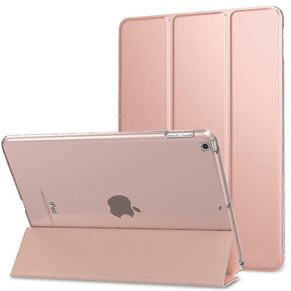 slim lightweight smart shell stand cover-rose gold