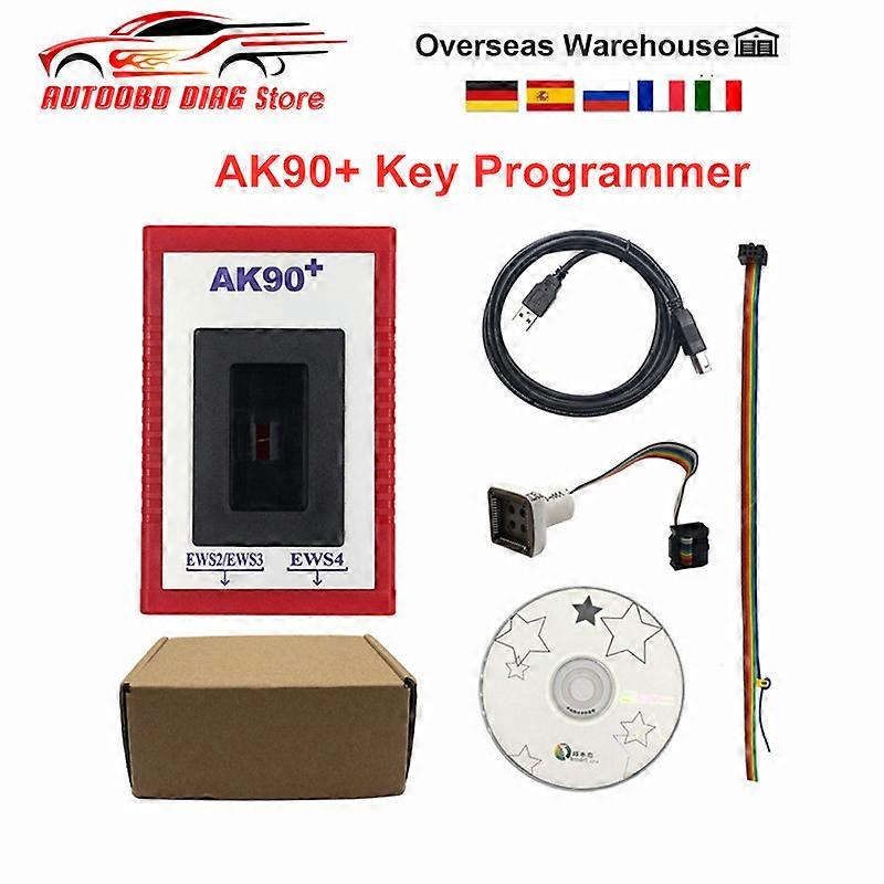 Newest V3.19 AK90 Auto Key Programmer For BMW EWS2/3/4 Key Code Reader AK90+ Key Maker For BMW Key Programming Tool