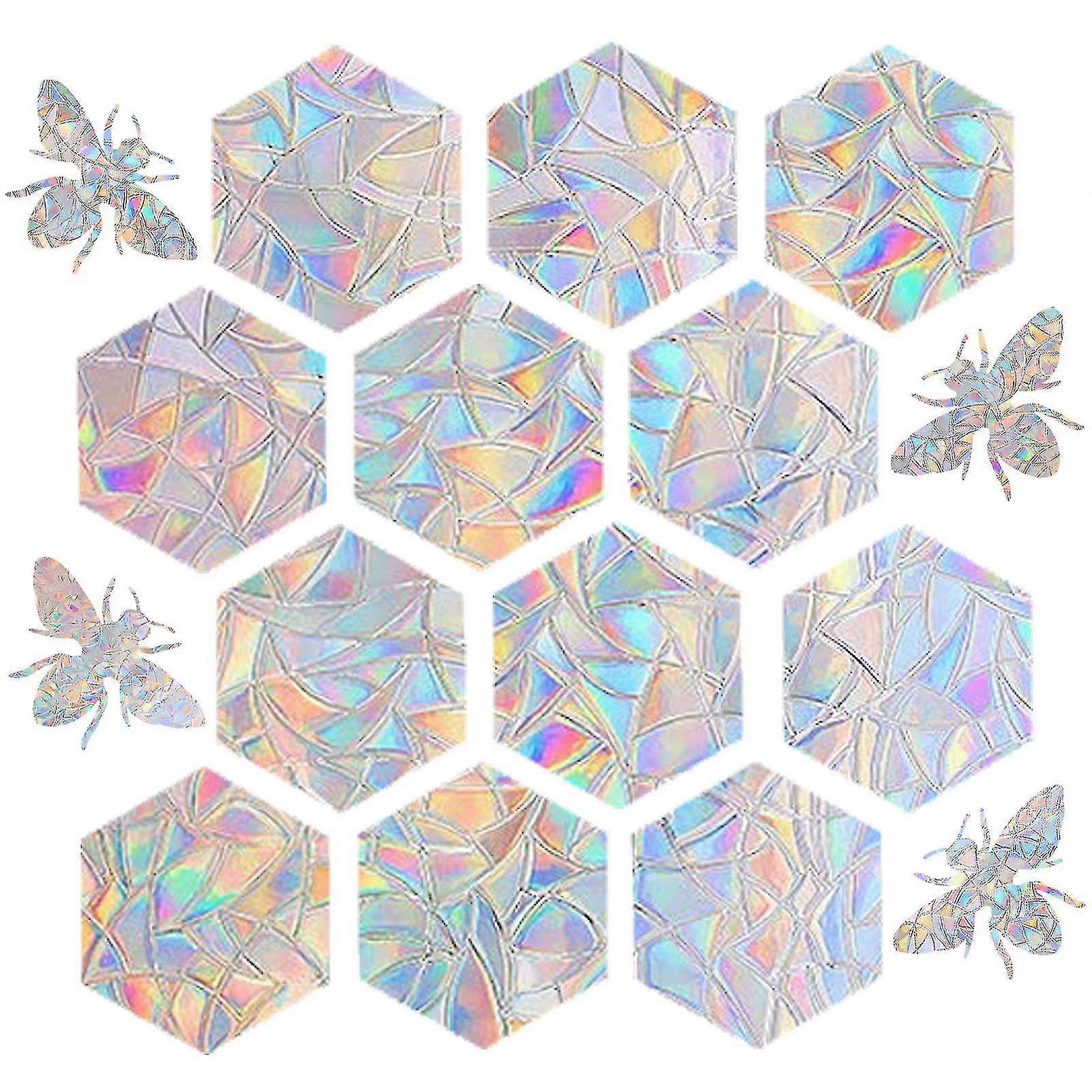 Suncatcher Rainbow Prism Window Decals Electrostatic Paste Glass Pvc Glue Free