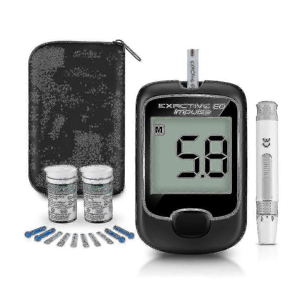 100% New 2024 Blood Glucose Monitor Diabetes Testing Kit Blood Sugar Meter With Test Strips