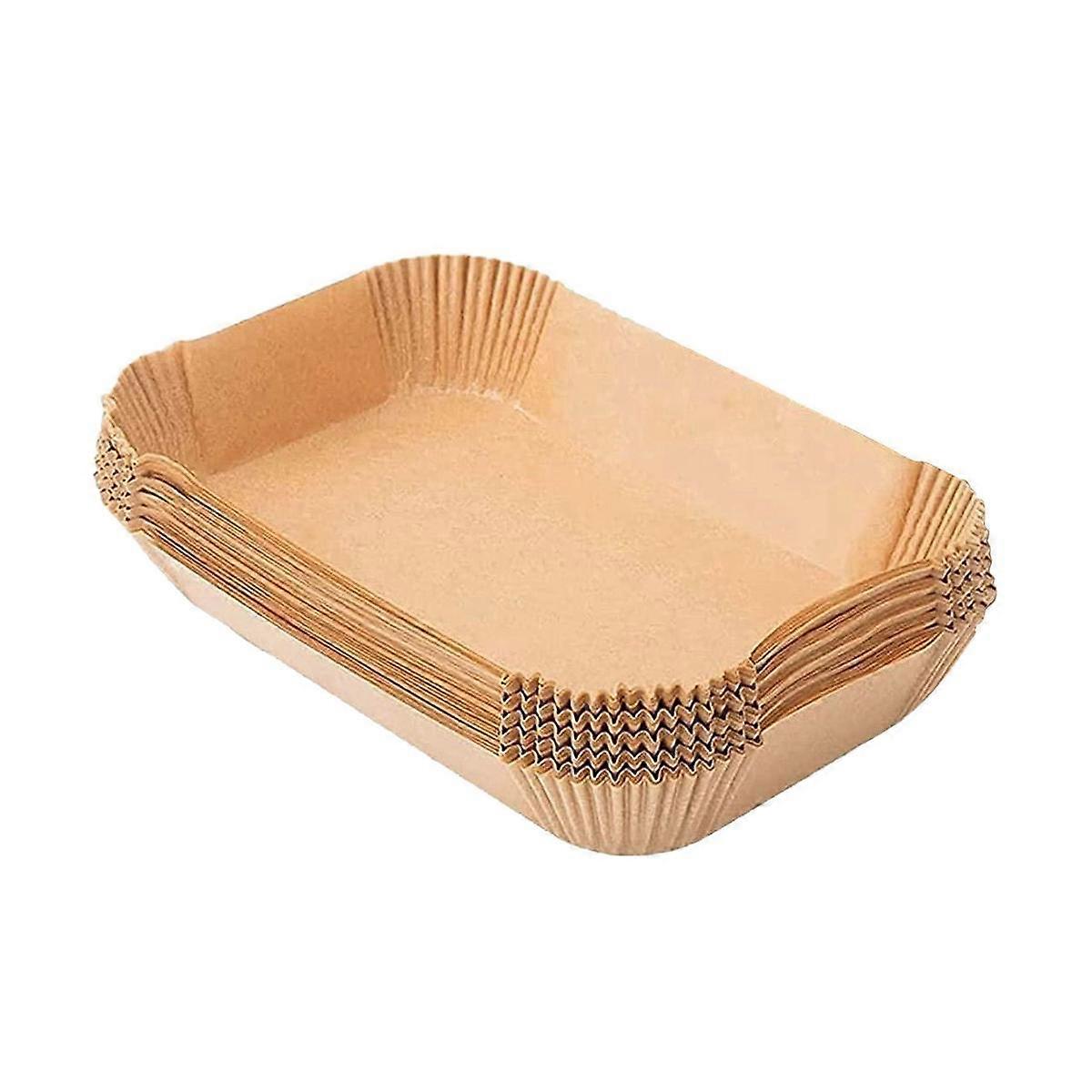 100PCS Liners Rectangle, Liners for Ninja DZ201 DZ401, Baking Paper for Ninja Foodi Dual