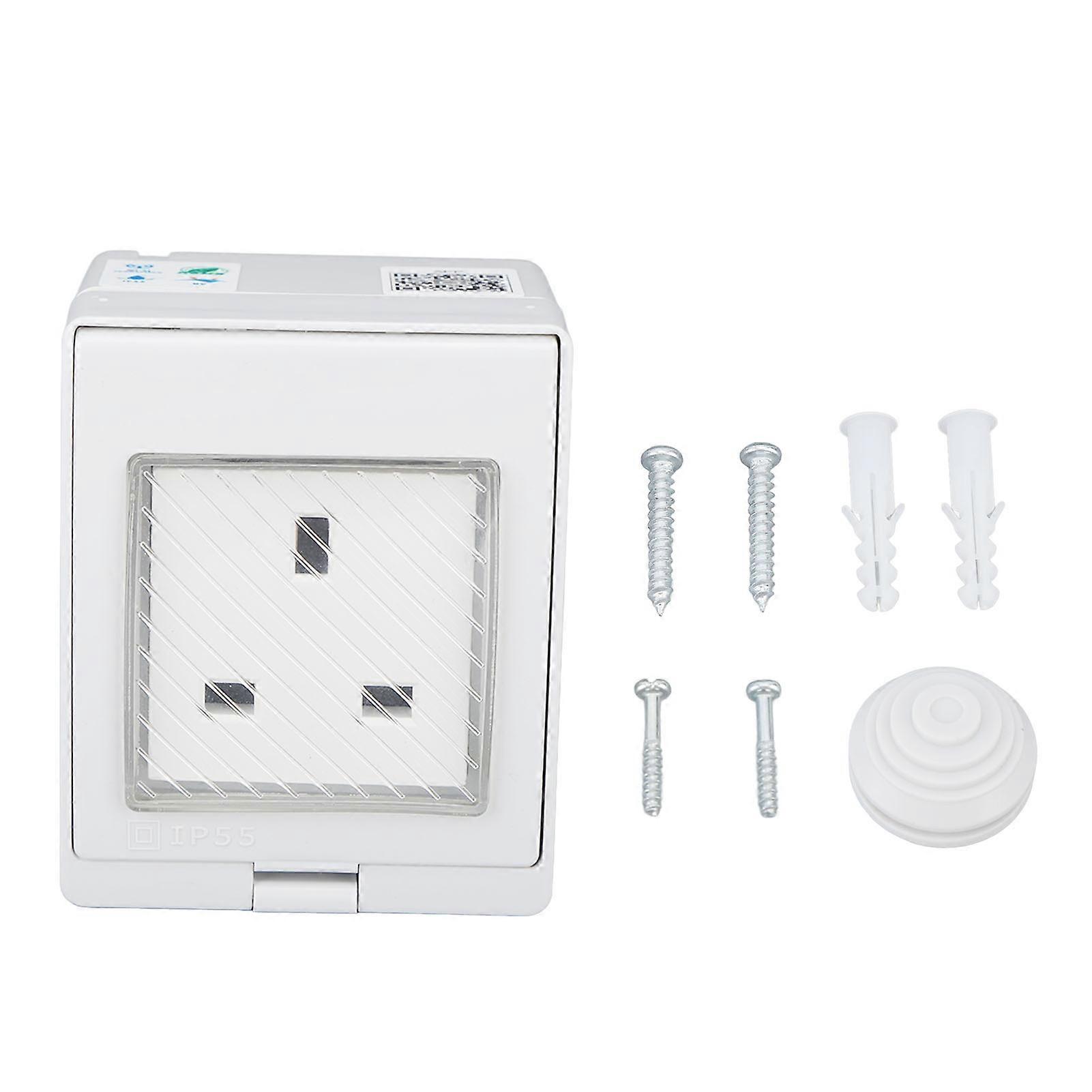 WiFi Smart Socket PC ABS IP55 Wasserdichte APP Fernbedienung Steckdose für Badezimmer im Freien