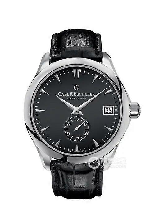 2023 Carl F. Bucherer Watch Marley Dragon Flyback Chronograph Gray Blue Dial Top Leather Strap Quartz Men's Watch Reloj Hombre1