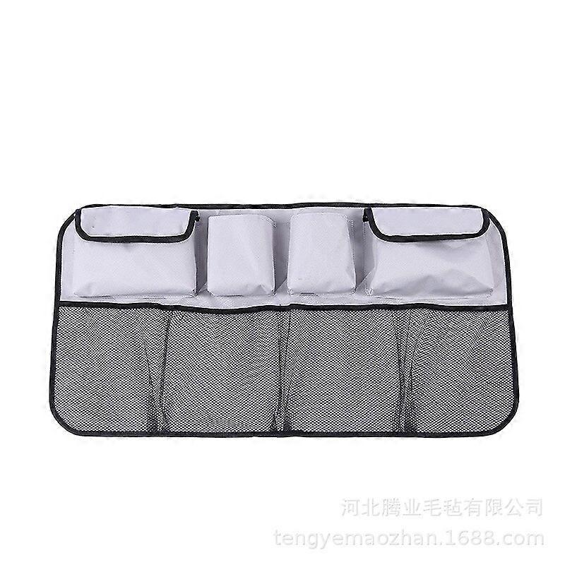 Car Trunk Storage Bag Collapsible High Capacity Rear Seat Storage Bag Mesh Multi-purpose Oxford Cloth Durable Car Storage