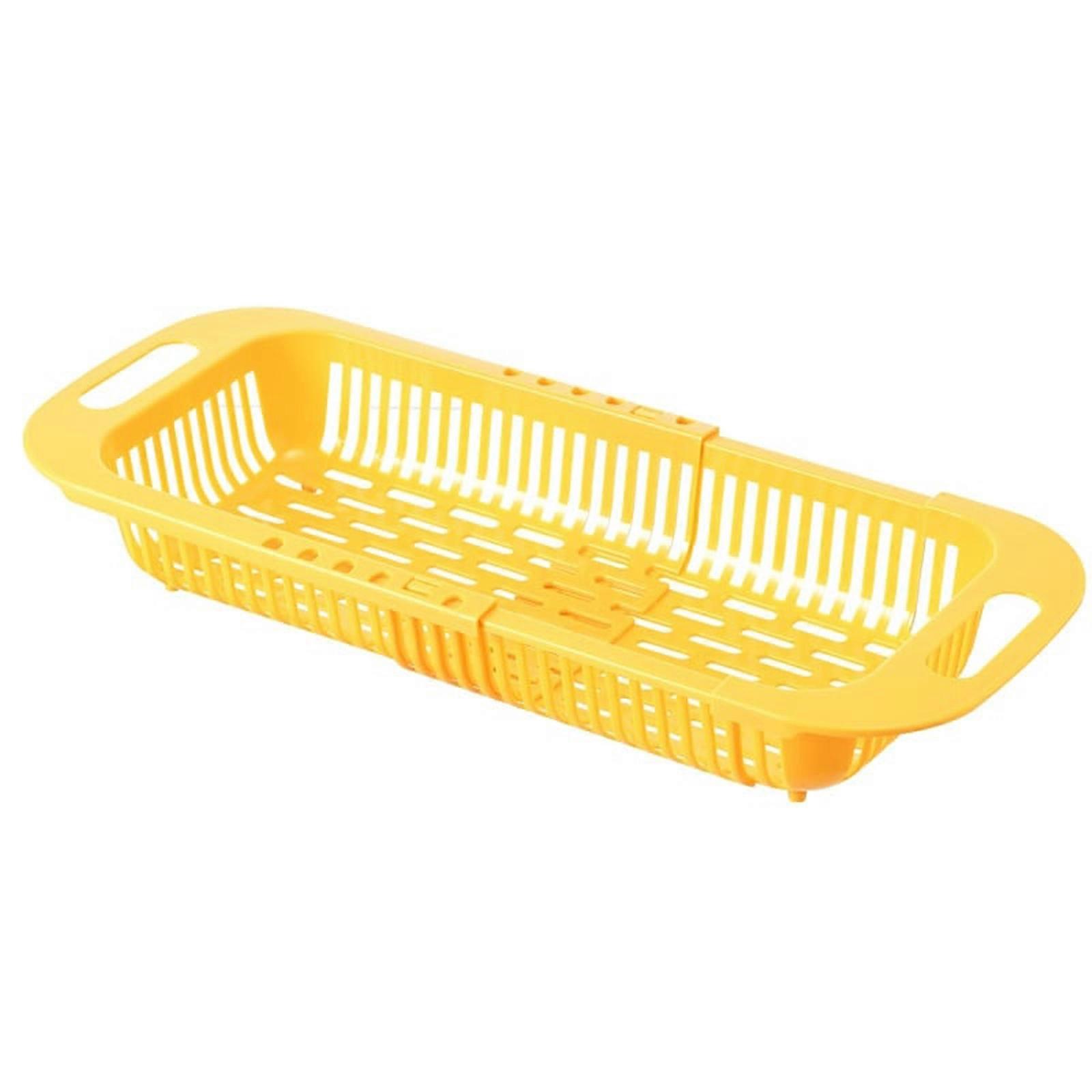 Vegetables Drain Basket Adjustable Multiuse Portable Colanders Home Kitchen Supplies Extendable Durable