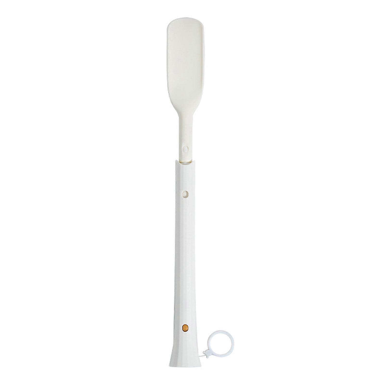 Retractable shoe tip of shoe lifting device White length adjustable folding plastic creative long handle 41cm