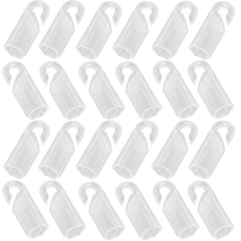 24 Pack Vertical Blind Wand Hook Tips – PVC Replacement Sleeve Caps For Window Blinds