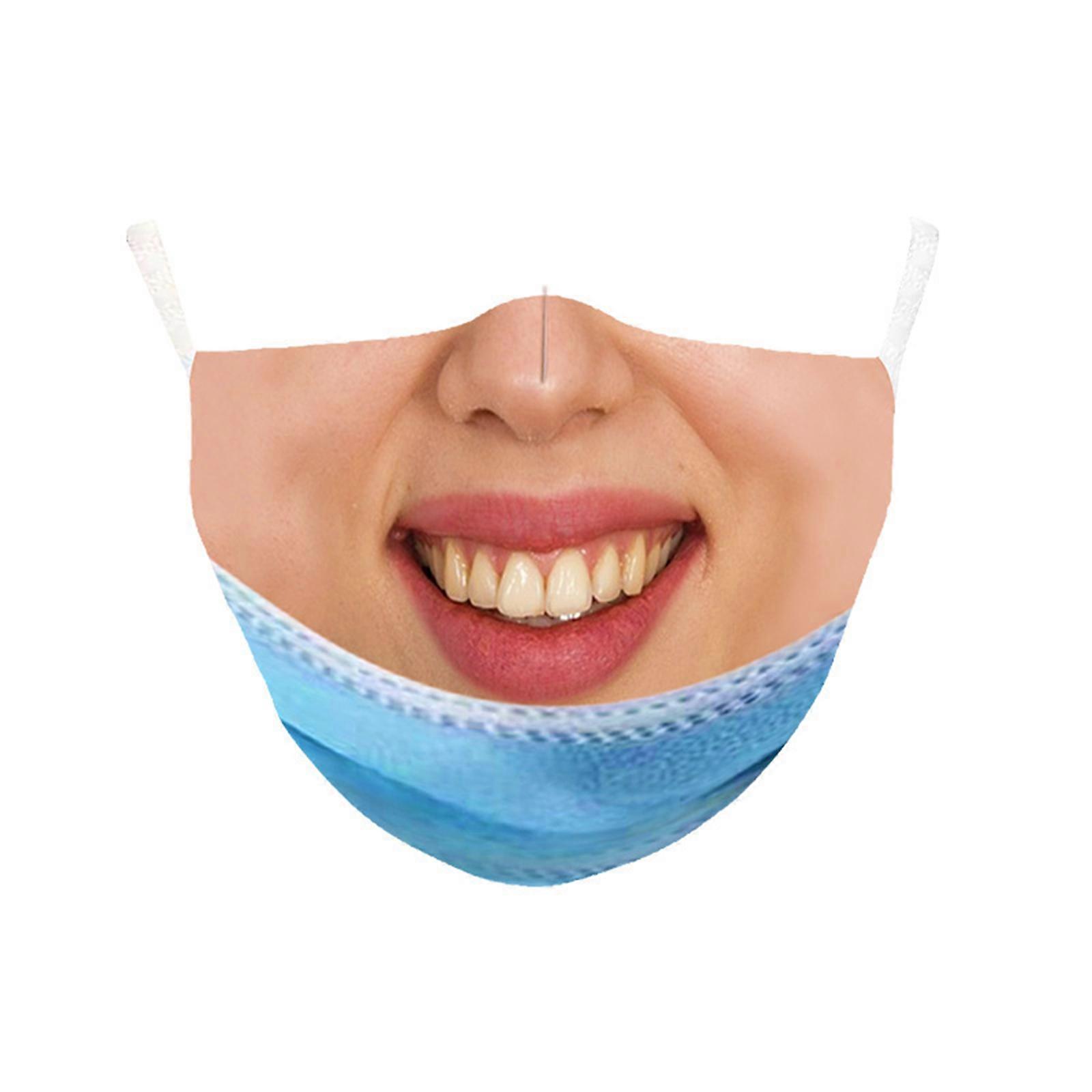 Simuleeritud Face Mask Halloween naljakas hingatav vemp mask kaval mask