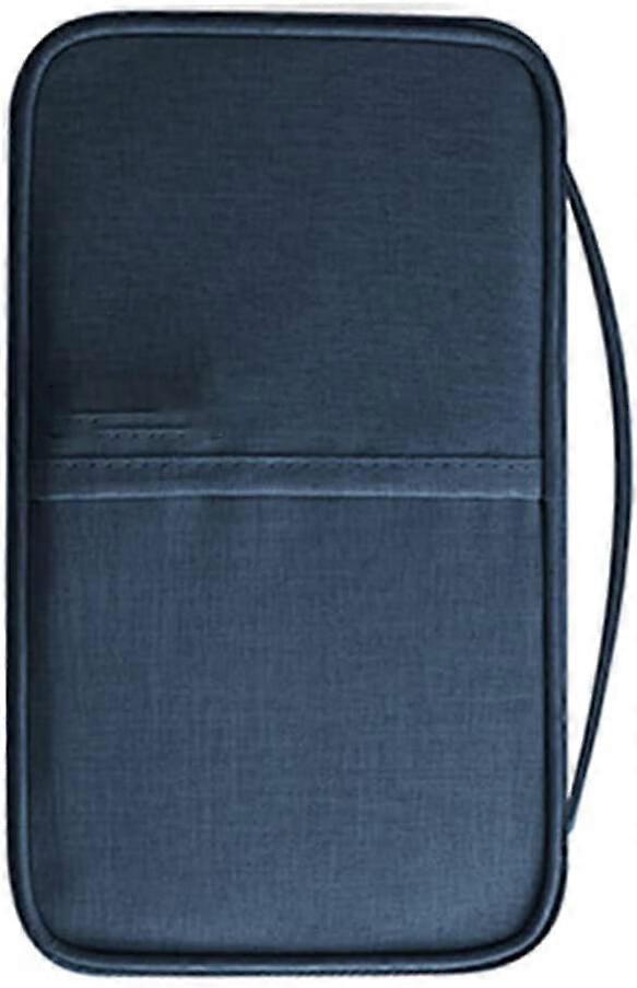 Blue-Passport Case Protective Case Family Travel Wallet Waterproof Passport Case Travel Storage Bag Pocket ID Cover (1pc)