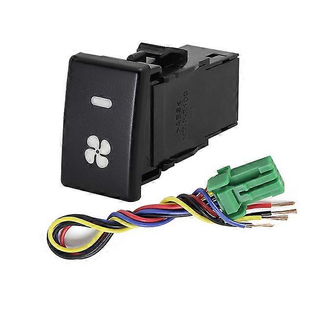 Car Front Rear Fog Light Button Spotlight Music Fan Switch with Connection Wire for ISUZU MU-X / D-MAX