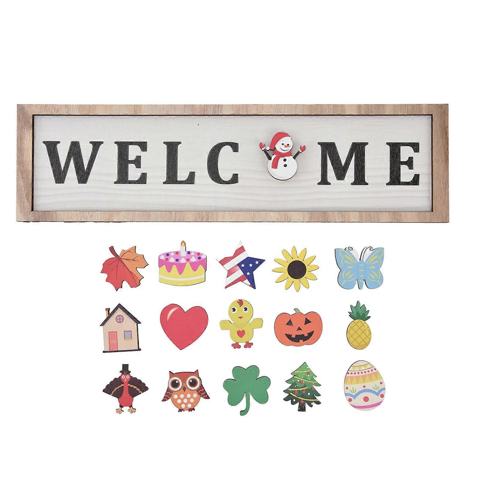 Rustic Farmhouse Wall Art Interchangeable Holiday Decor