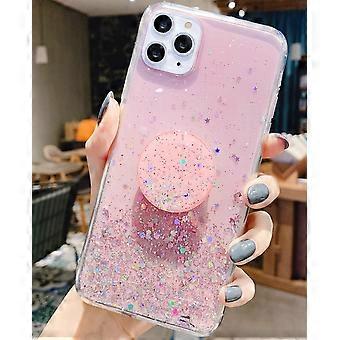 Custodia per telefono trasparente con glter morbidi per iPhone 11 12 13 14 15 16 Pro Max Plus Cover per paraurti trasparente in silicone antiurto  202192403