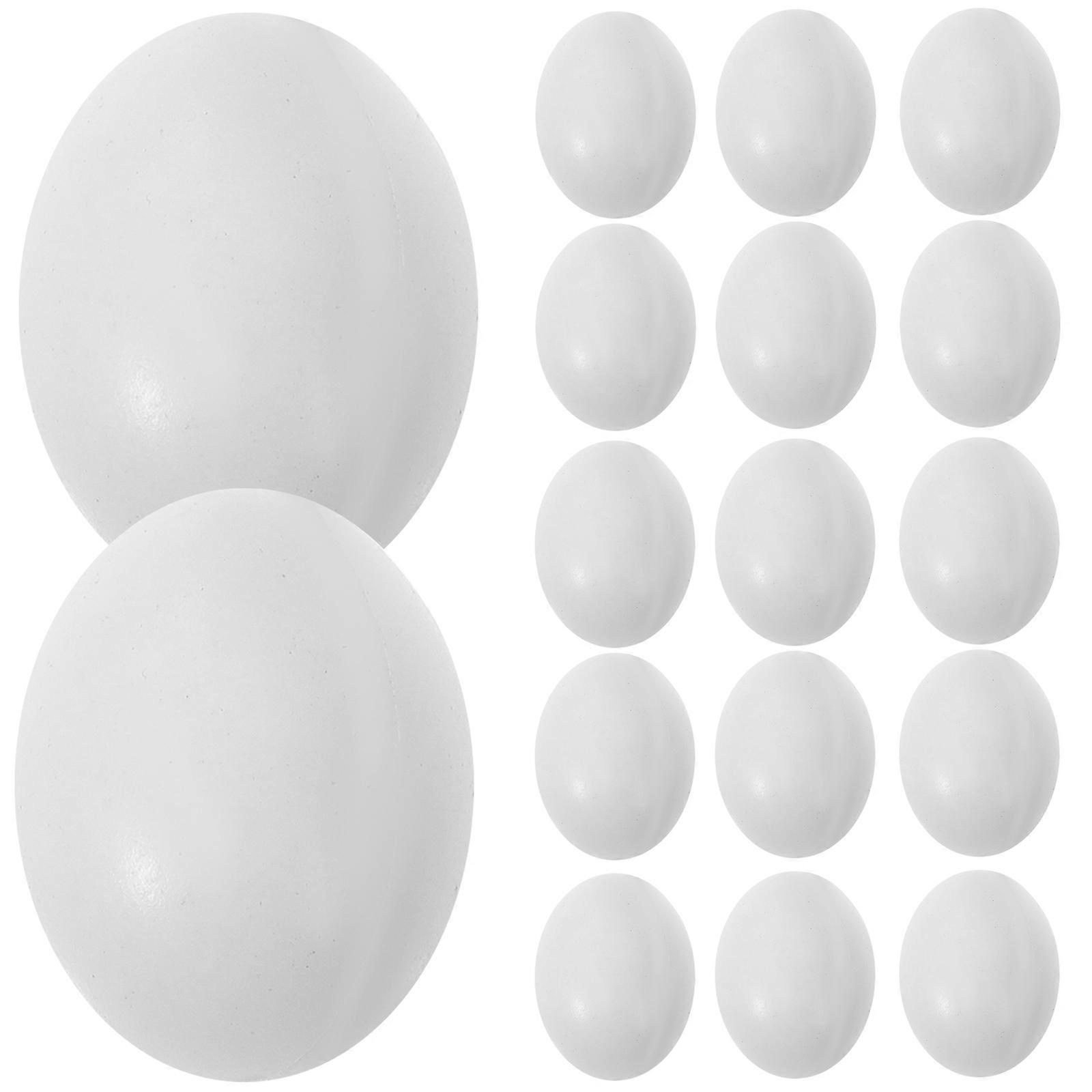 10pcs Lifelike Simulation Bird Egg Bird Laying Egg Prop Bird Breeding Tool