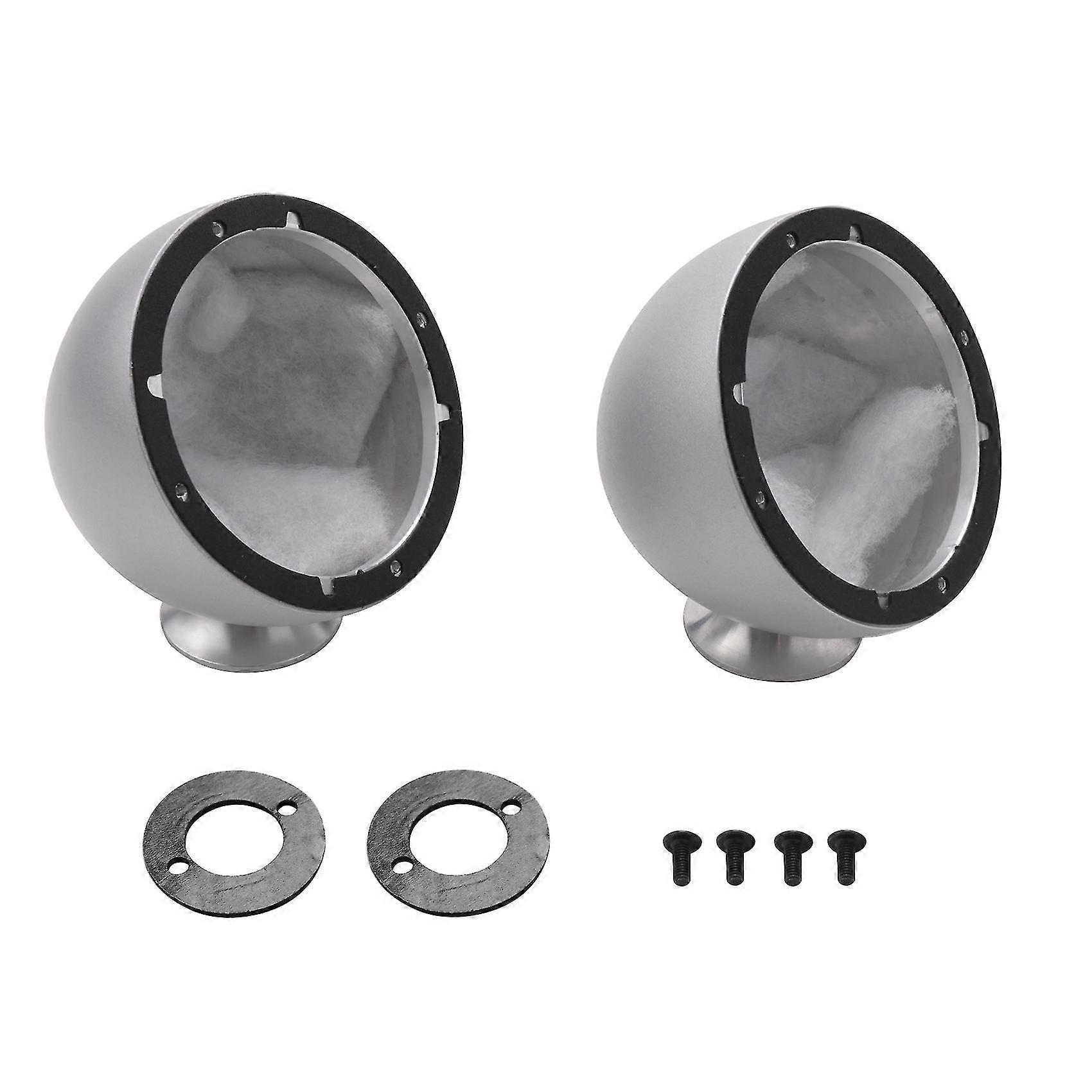 2pcs 3.5 Inch Audio Car Tweeter Base Metal Midrange Speaker Boxes Install Loud Speakers Stand