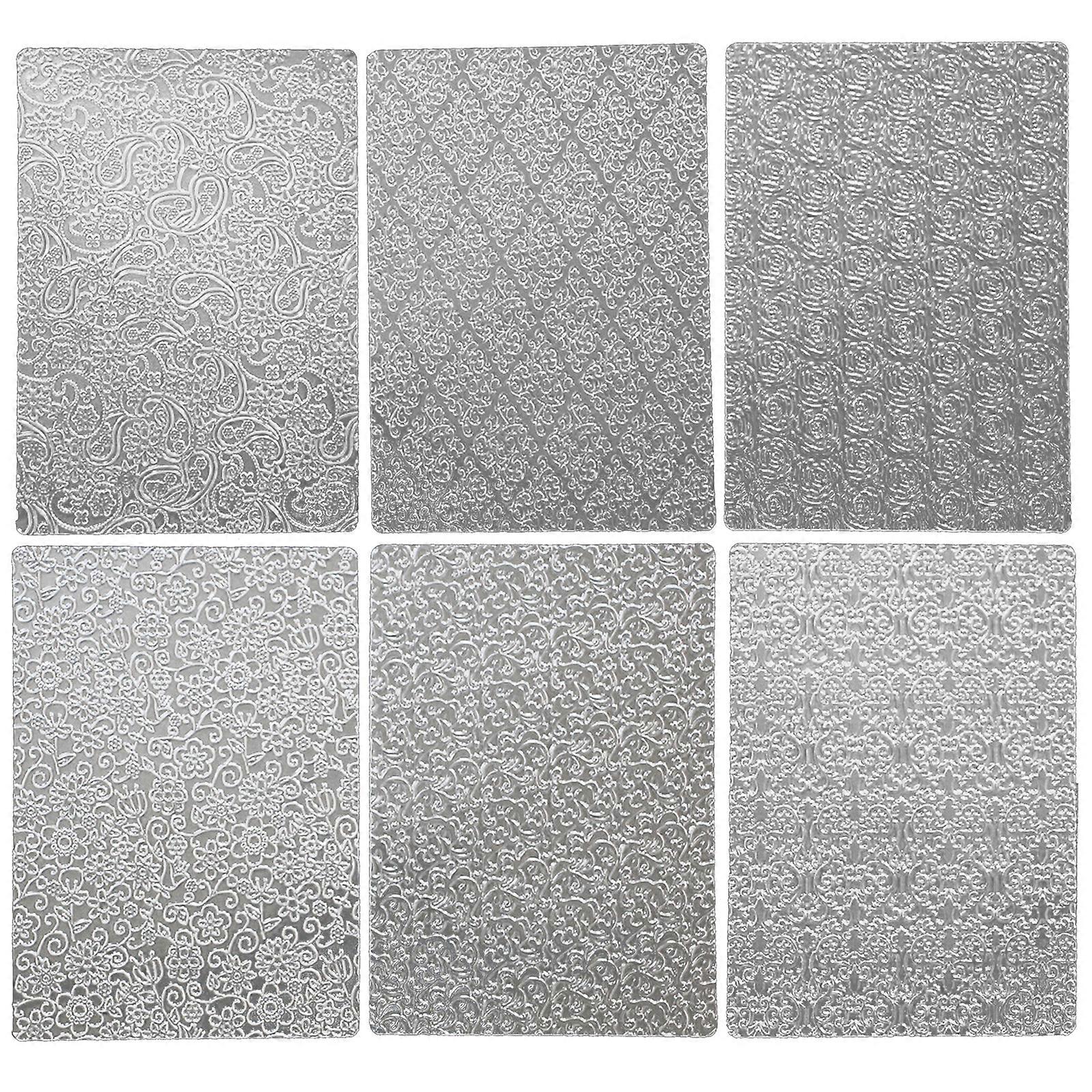 6 Pcs Cake Decorating Stencils Cookie Wedding Cake Decorative Flower Edge Mold