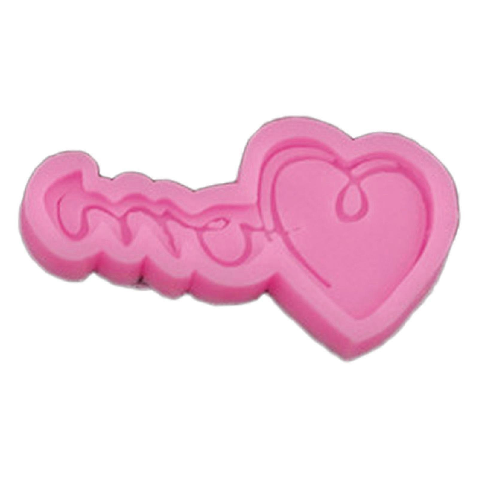 MengXi Nice-looking Fondant Mold All Match Silicone Easy Release Mother's Day Theme Baking Mold for Desktop