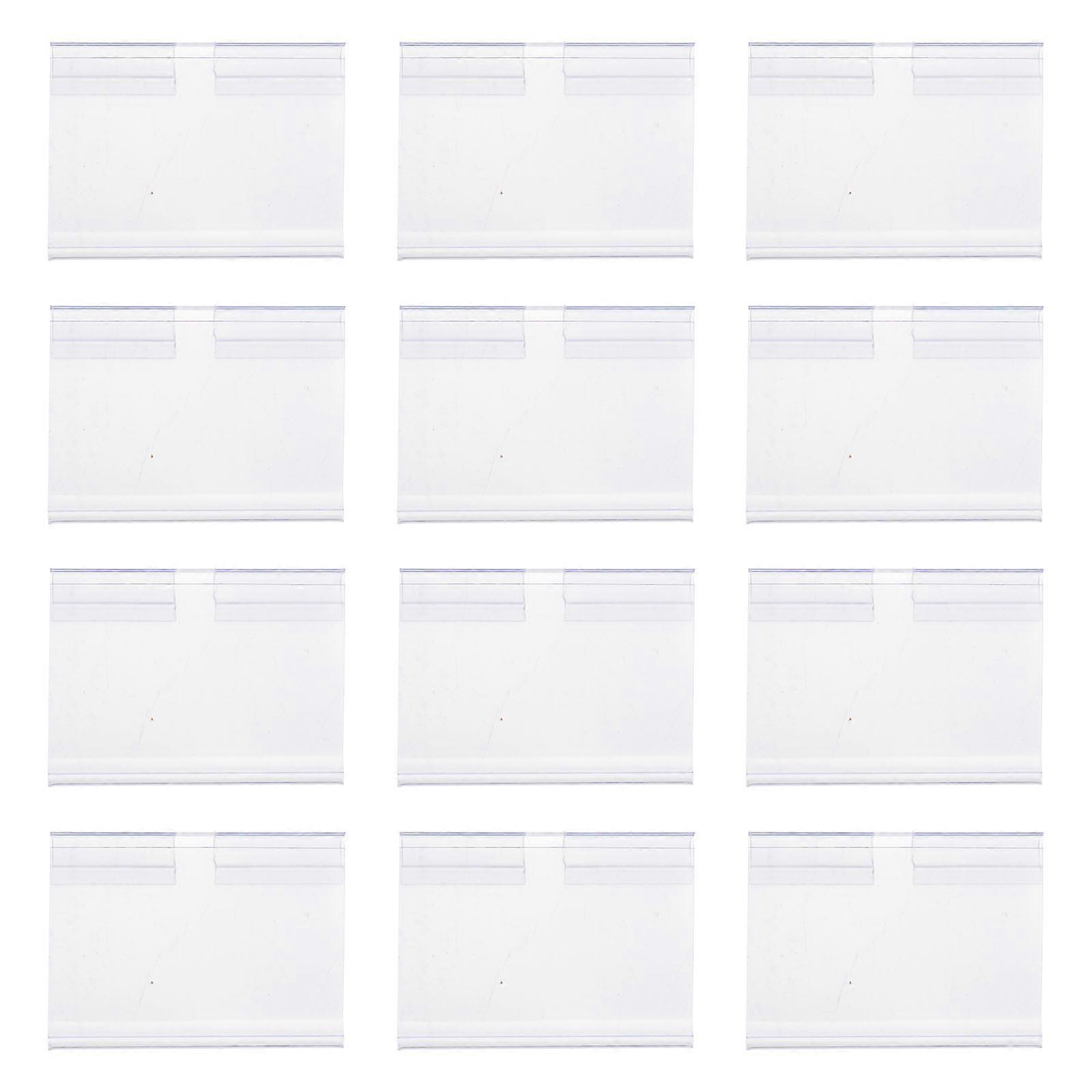 30PCS Plastic Sign Label Holder Wire Shelf Retail Price Tag Label Merchandise Sign Display Holder Stand