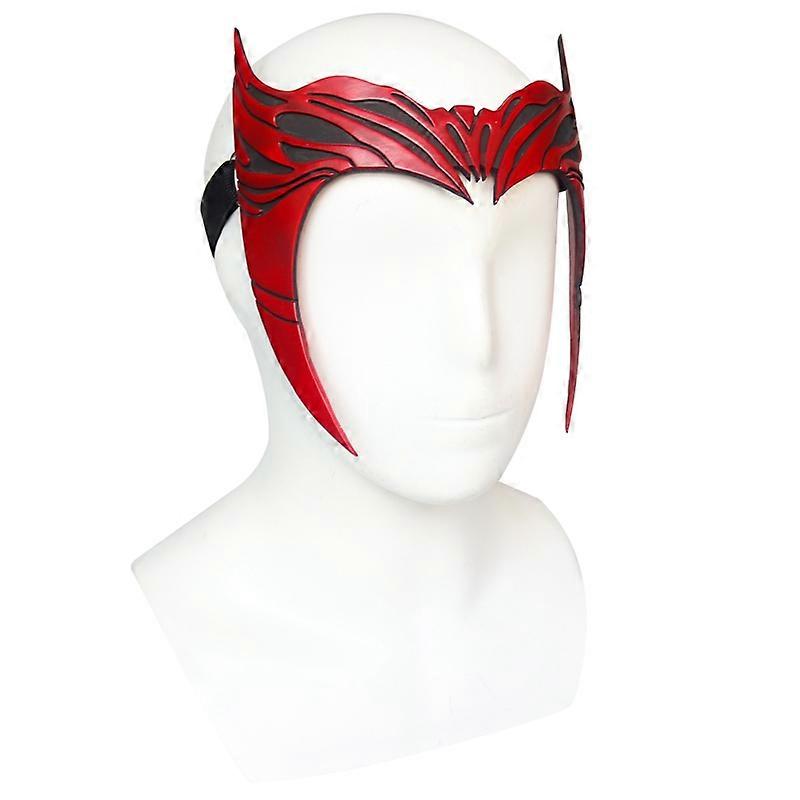 Scarlet Μάγισσα Headband Γυναίκα Wanda Maximoff Topknot Μάσκες ρητίνης Ενήλικος υπερήρωας Crown Headband Αποκριάτικες στολές Πάρτι Prop