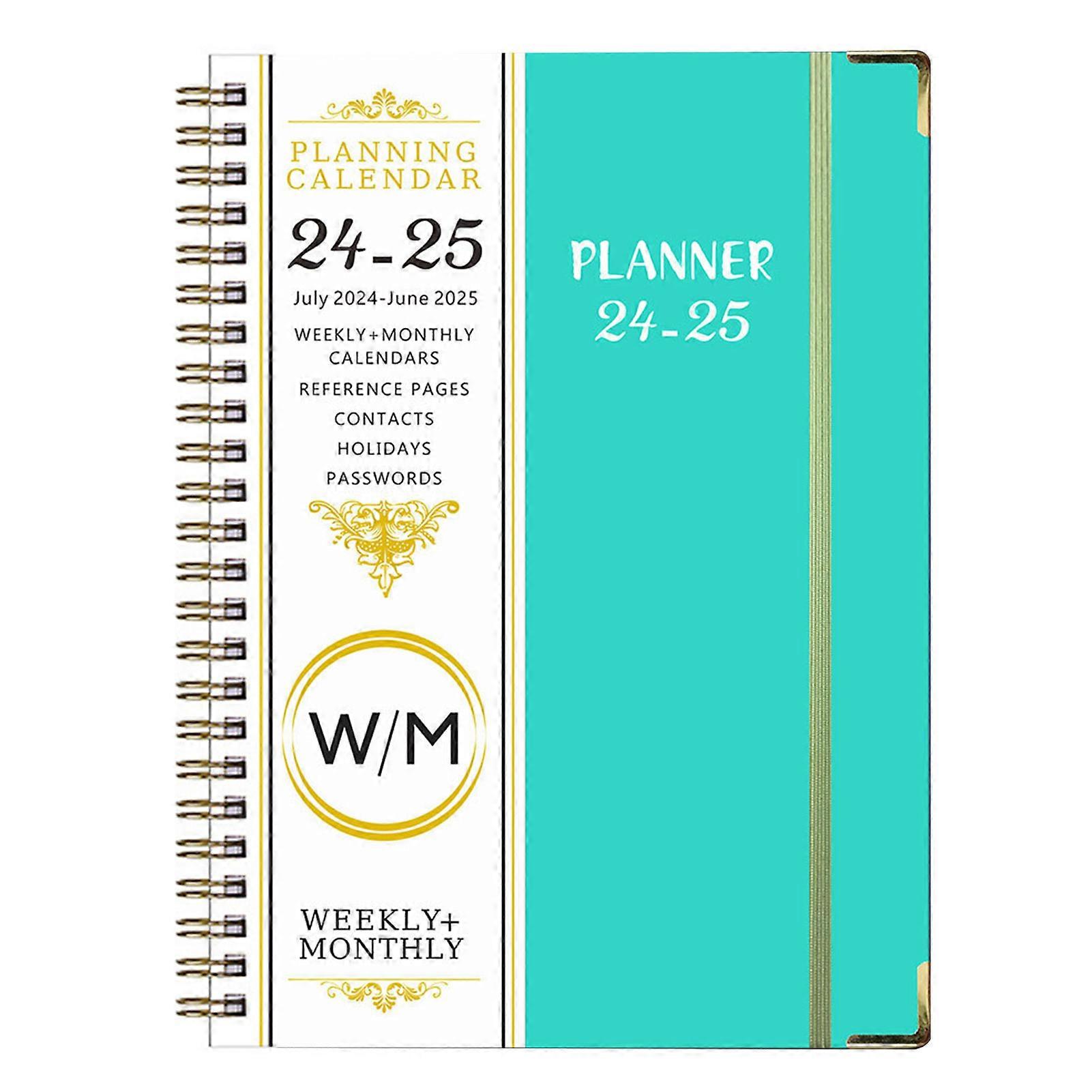 Weekly Planner Work Planner Notebook with Spiral Binding Thick Paper Design No Ink Bleeding Index Section Tracker Organizer Notebook Jikaix