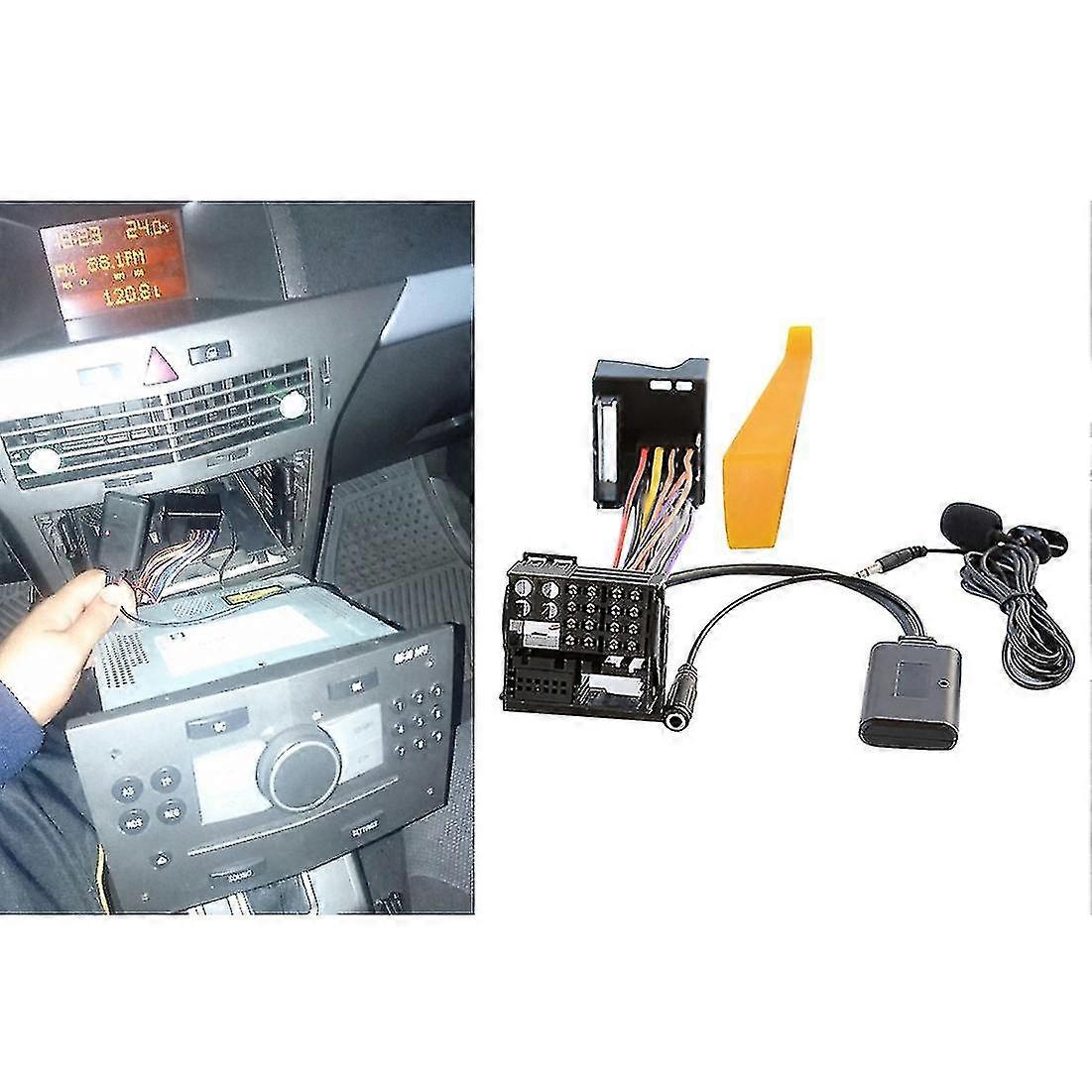 Car Bluetooth 5.0 Aux Cable Microphone Handsfree Mobile Phone Free Calling Adapter For Opel Cd30 Mp