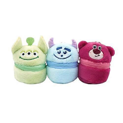 12 Stück Sanrio Geldbörse Sullivan dreiäugiges Plüschtier Puppe Schlüsselanhänger Puppe Anhänger