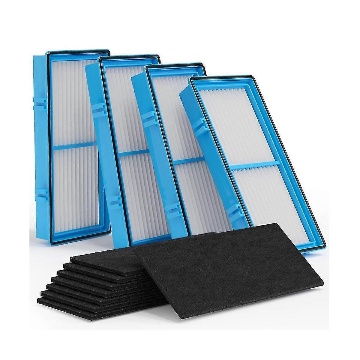 Filter Replacement For Aer1 Hapf30 Air Puri-fiers, 4 True Hepa Filters + 8 Carbon Booster Filters