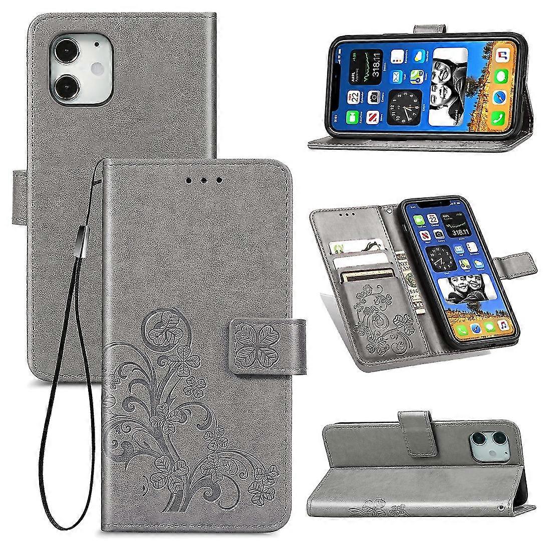 Four-leaf Clasp Buckle Case For iPhone 12 mini