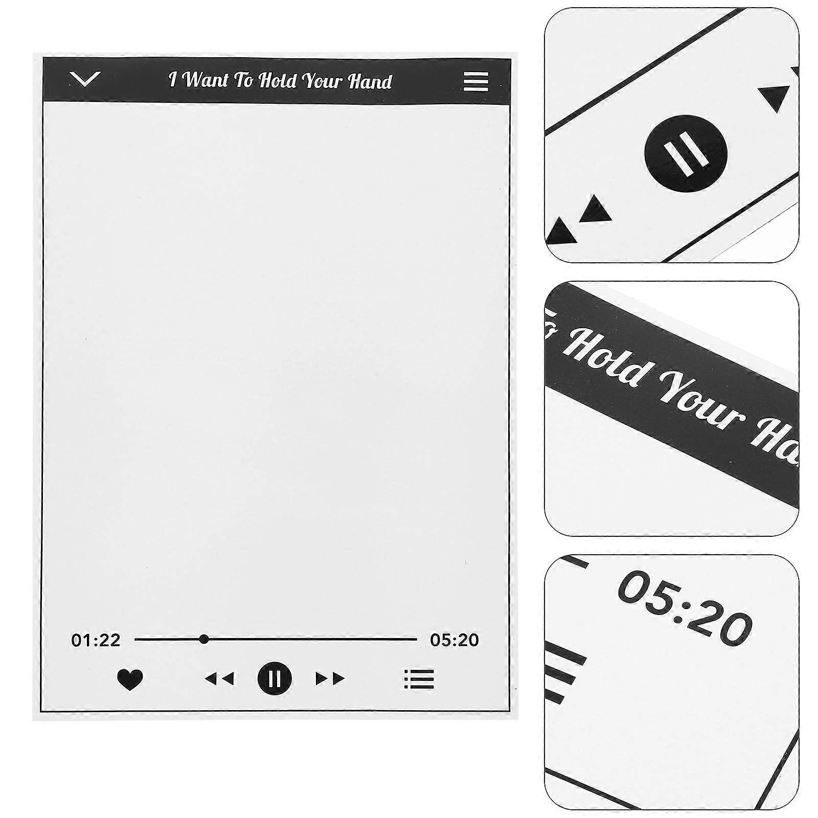 Small Blackboard Message Shopping Whiteboard Dry Erase Soft Magnetic List Fridge