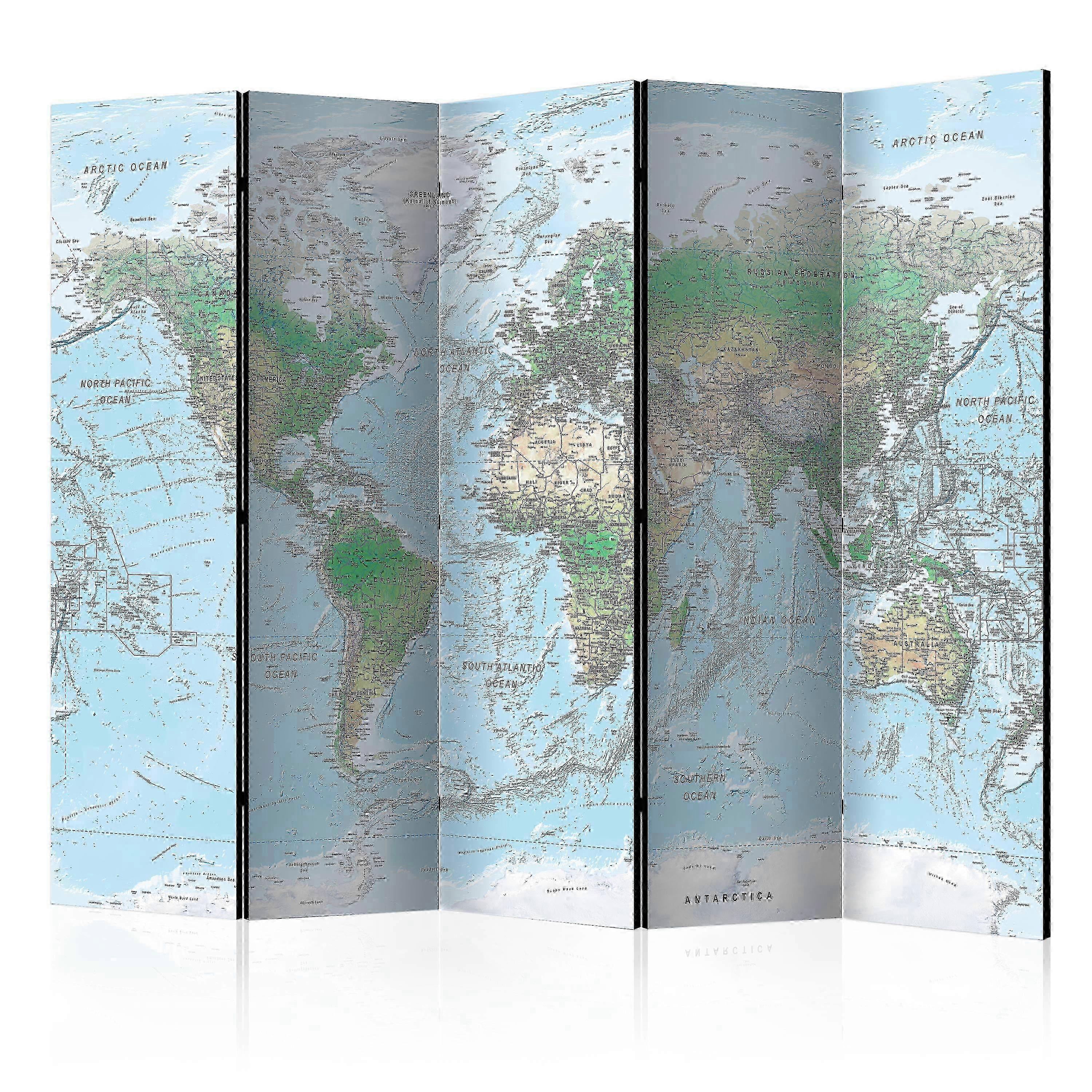 Raumteiler - Weltkarte