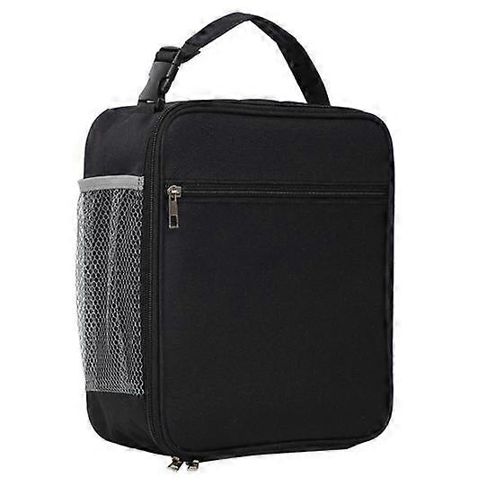 Insulated Reusable Lunch Bag Large Capacity with Slide Pocket Waterproof Buckle-designed Handle Portable Bento Bag