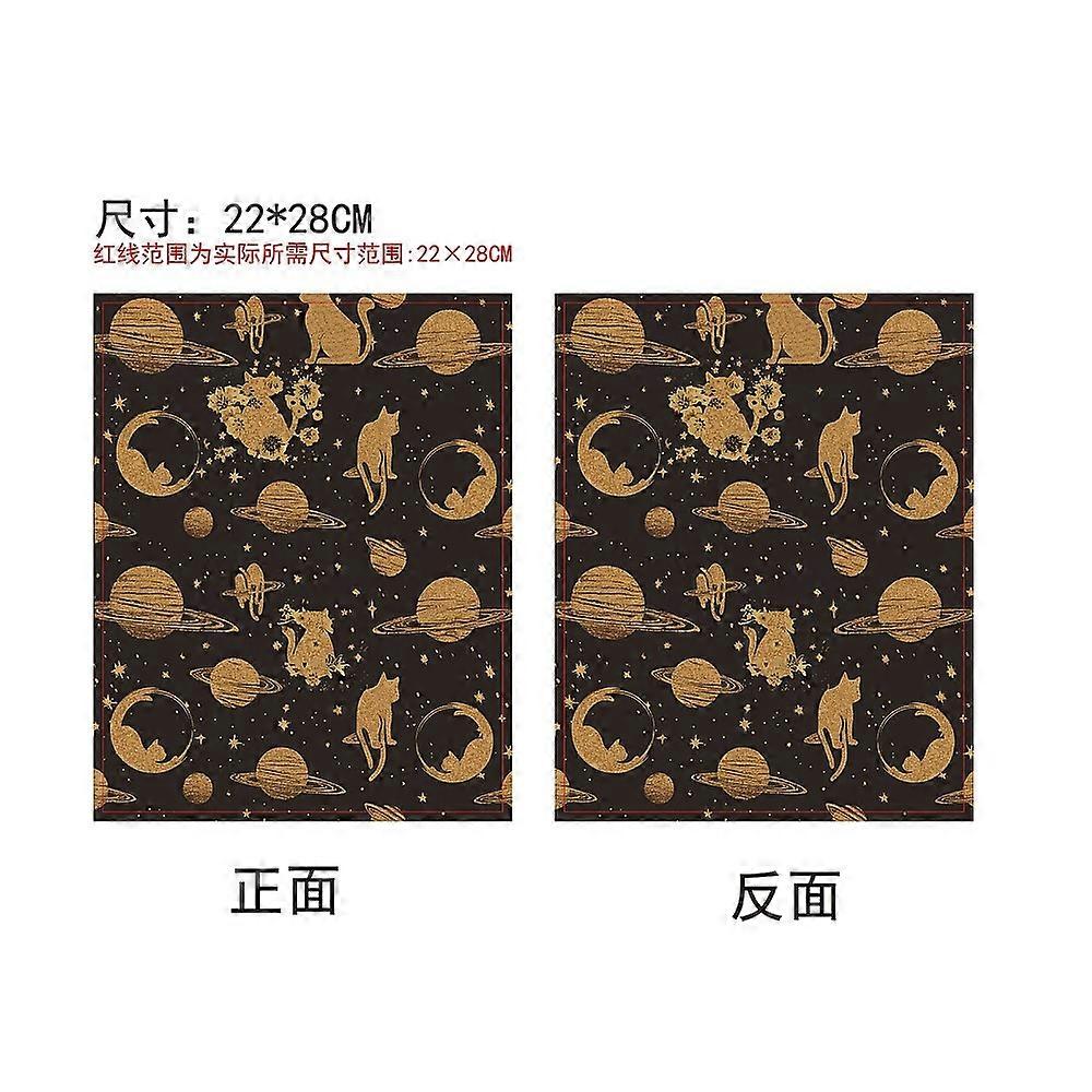 Cloth Book Cover Notebook Wraps Rectangle Cat Shape 280x220mm