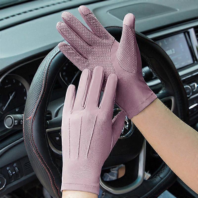 Utomhus Anti-UV Ridhandskar Rosa
