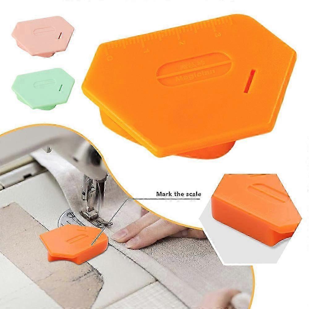 1/3Pcs Magnetic Seam Guide for Sewing Machine, Polygonal Multifunctional Hemmer Guide with Scale, Universal Sewing Accessories