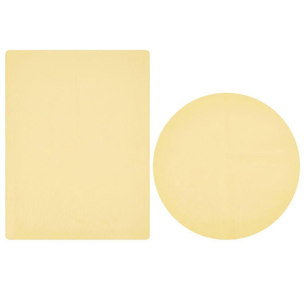 2 Sheets 2 Styles Pottery Wheel Mat Cloth PVA Absorbent Towel Clay Sculpture Auxiliary Tool Pottery Machine Accessories Rectangle & Flat Round Light K