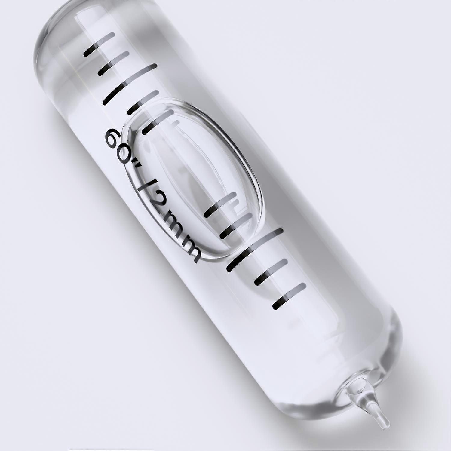 Replacement Level Glass Vial, With Nib, 35mm x 10mm - Clear