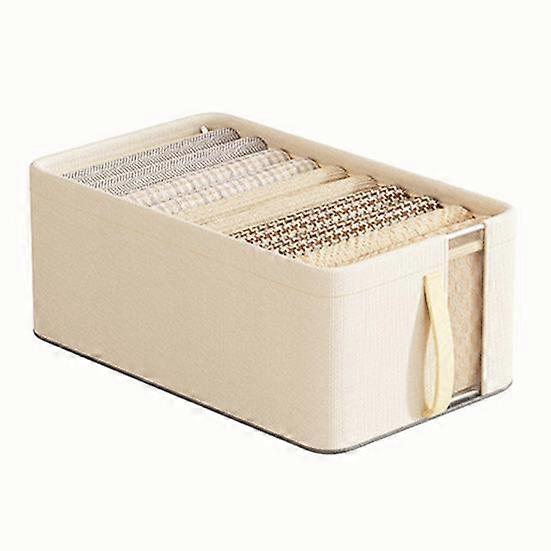 Wardrobe Clothes Storage Box Large Capacity Breathable Mesh Heavy-Duty Folding Frame Storage Basket Trousers Organiser