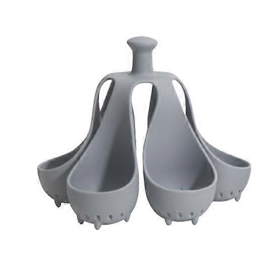 4/6-Holes Silicone Egg Steamer Tray High Temp Resistant Egg Boiler for Fast Cooking Anti-Scald