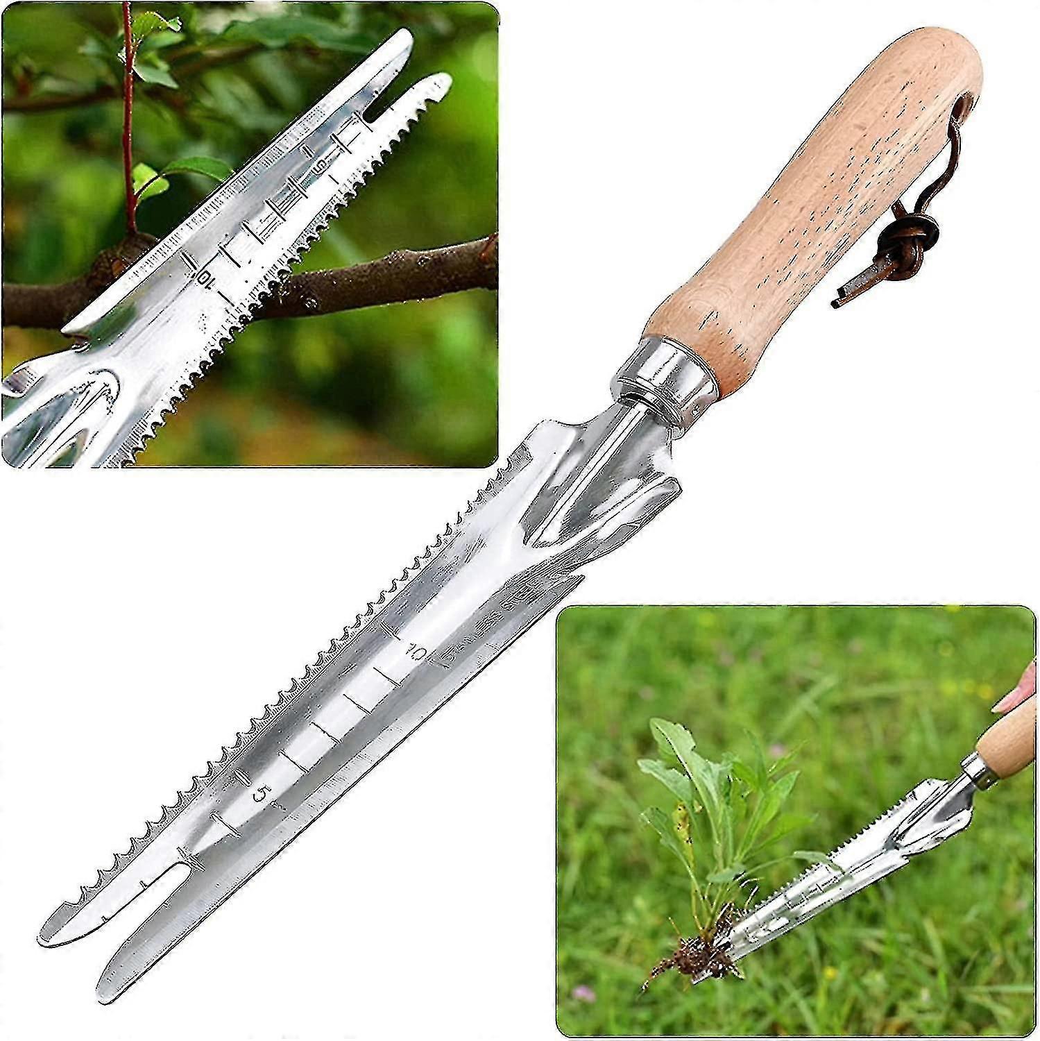 Weeding Tool Less Steel Weeder With Measure Mowing Tool Weed Puller Weedin