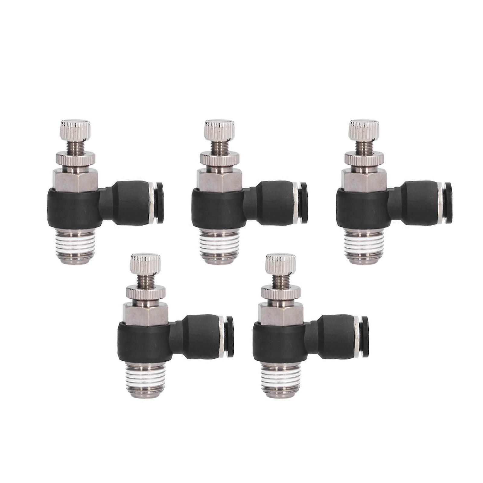 L Type Right Angle Throttle Valve Quick Fitting Convenient Elbow Air Flow Control Valve6-03