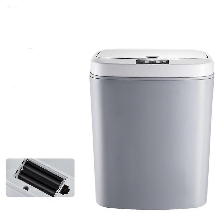 16L USB-Charged Motion Sensor Trash Can with Night Light & Touch-Free Operation