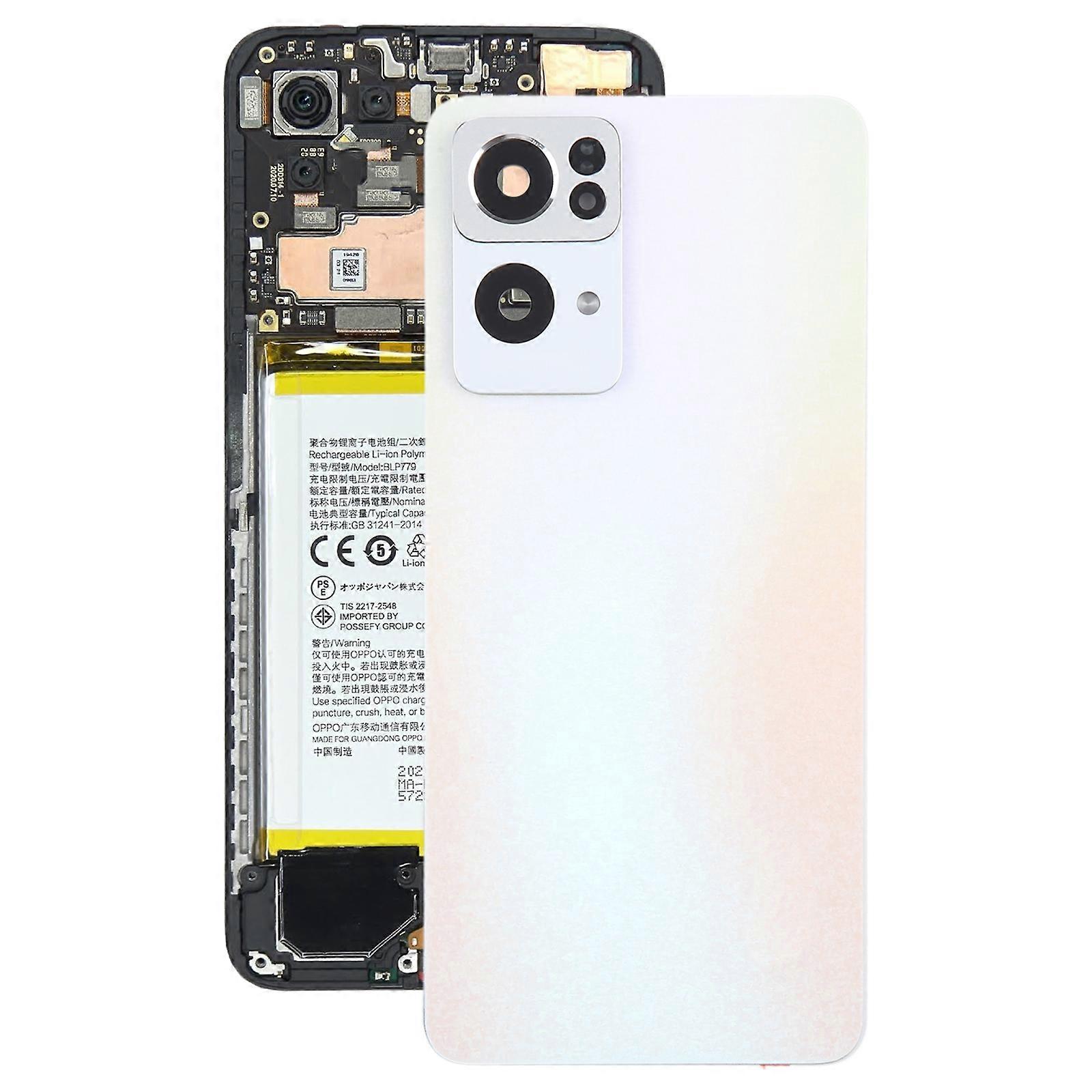 For OPPO Reno7 Pro COMPATIBLE Battery Back Cover with Camera Lens Cover