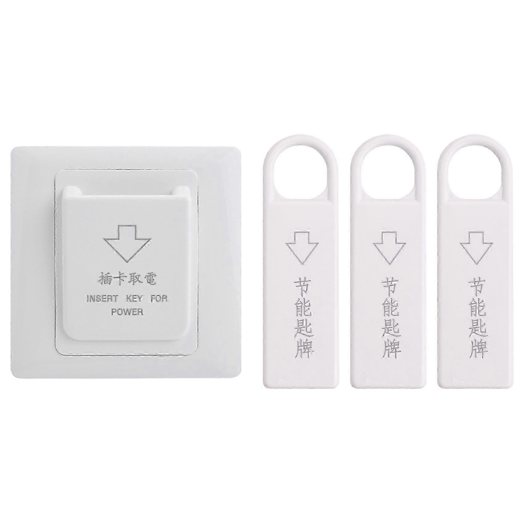 High Grade Hotel Magnetic Card Switch Energy Saving Switch Insert Key for Power with 3 Card