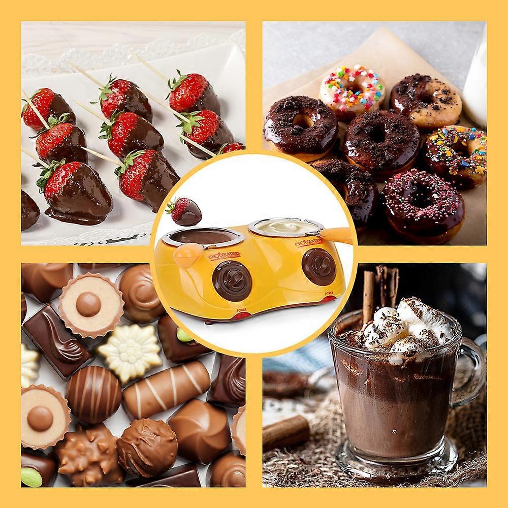 وعاء شوكولاتة ذوبان كهربائي Aoresac مع قالب DIY وملحقاته / غير لاصق لحلوى الشوكولاتة بالحليب والجبن الحلوى المنزلية