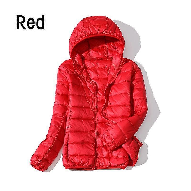 Women Casual Hooded 90% White Duck Down Jacket Coat Windproof Warm Autumn Winter S-5XL