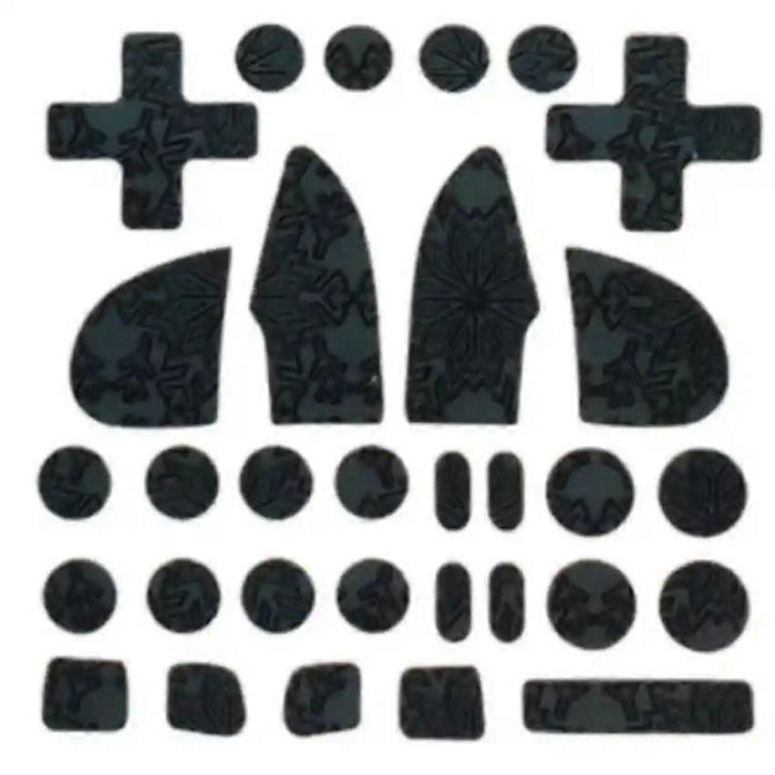 Handle Anti-slip Sticker Protective Cover Sticker Snowflake Pattern Cross Print Set Button Sticker Accessories for Flydigi Black Knight 3/4Pro