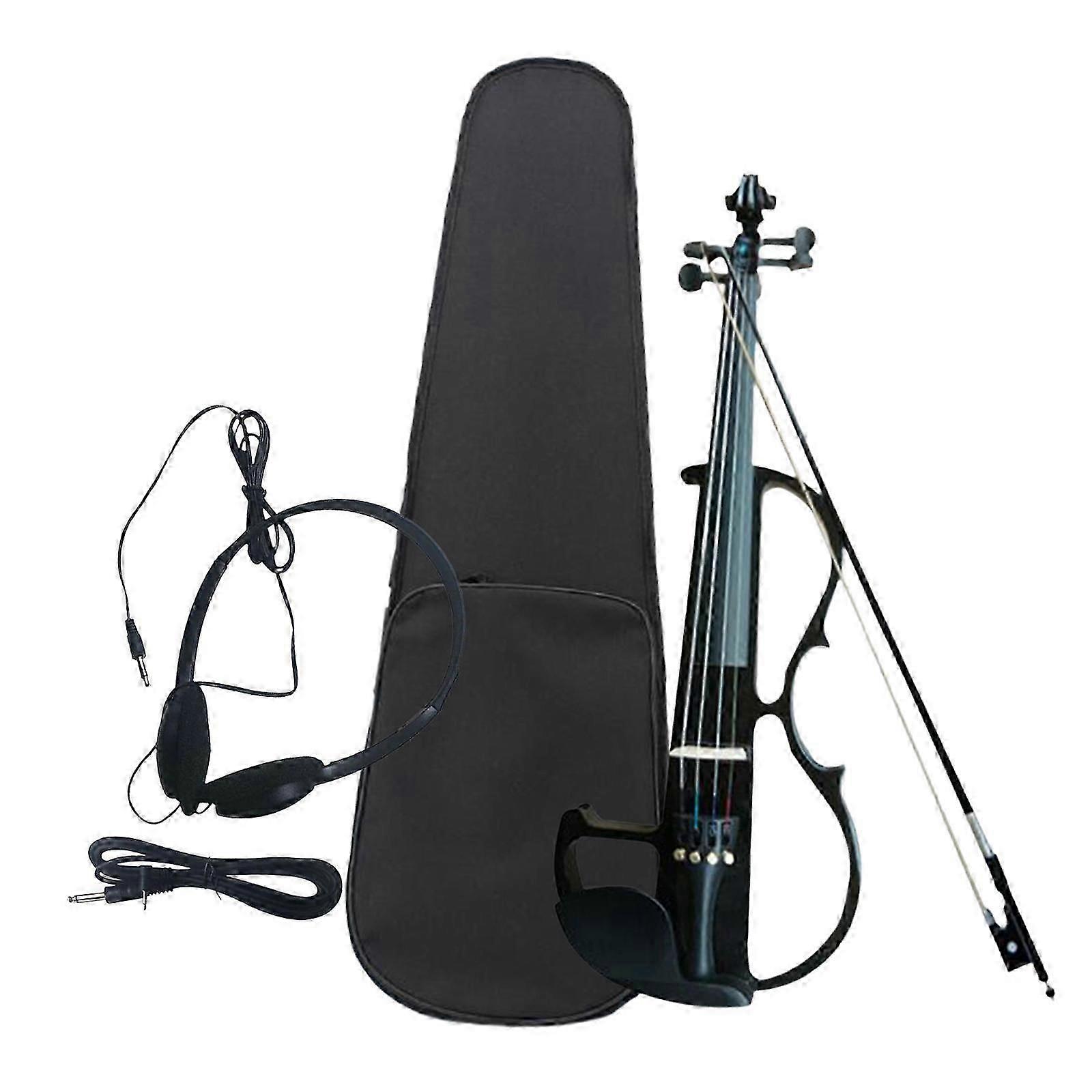 Electric Violin Set Electric Fiddle Introductory Set Include Case for Adults