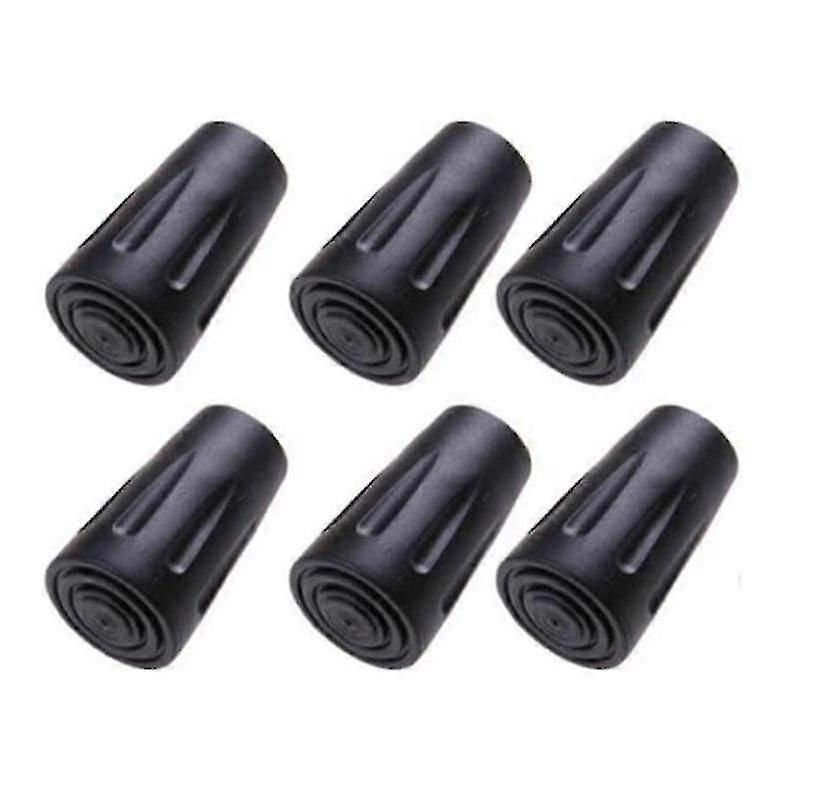 6pcs Walking Stick Tips, Compatible with Rubber Tips compatible Walking Sticks, 11mm Diameter (q) way