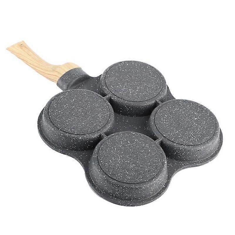 CHR 4 Hole Omelette Pan for Eggs Hamburger Ham Pancake Maker Non-Stick Frying Pans AB077