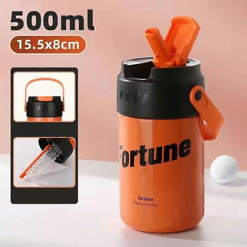 Travel coffee mugs 17oz,reusable coffee cups with lids-Orange